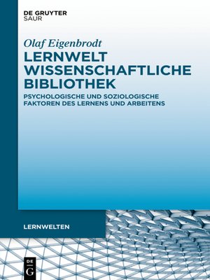 cover image of Lernwelt Wissenschaftliche Bibliothek